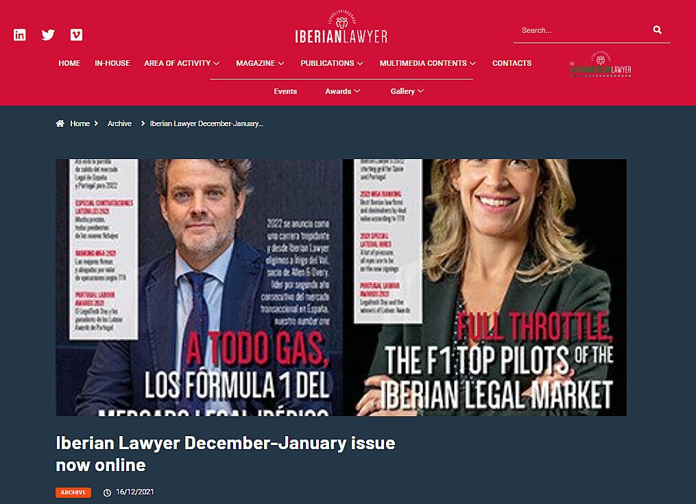 Iberian Lawyer December-January issue now online